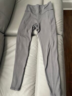 Danskin Light Gray High-Waist Leggings